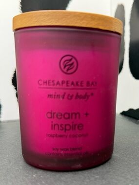 Chesapeake Bay “Dream + Inspire” Raspberry Coconut Scented Candle - Pink